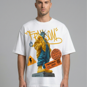 playera-blanca-oversize-streetstatue-garras-style