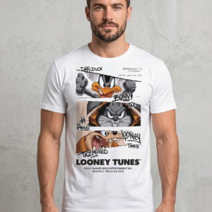 Playera Looney Tunes Street Style - Corte Recto 180g