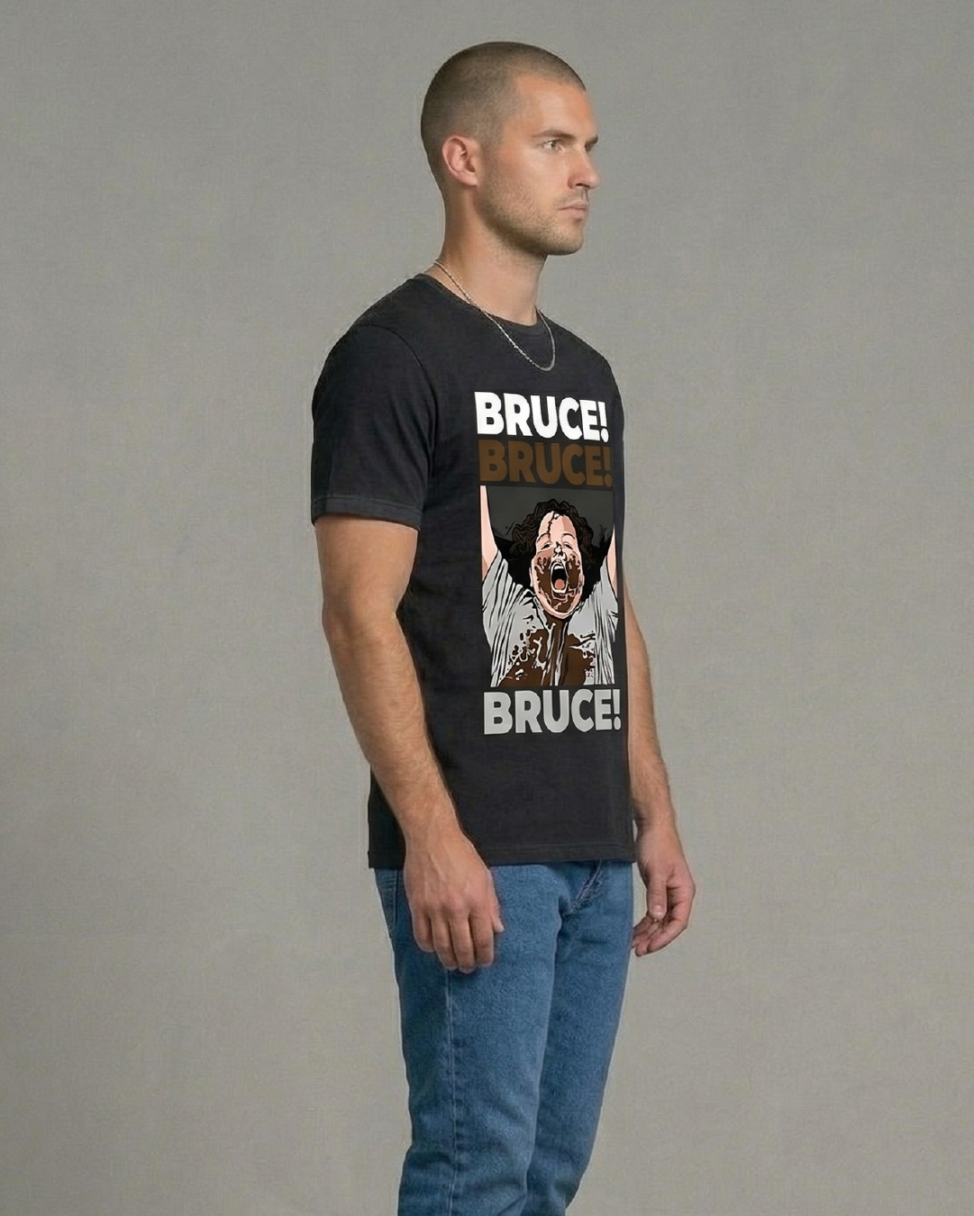 Playera Corte Recto Negra 180g – Colección Bruce (Matilda Edition) - Image 3